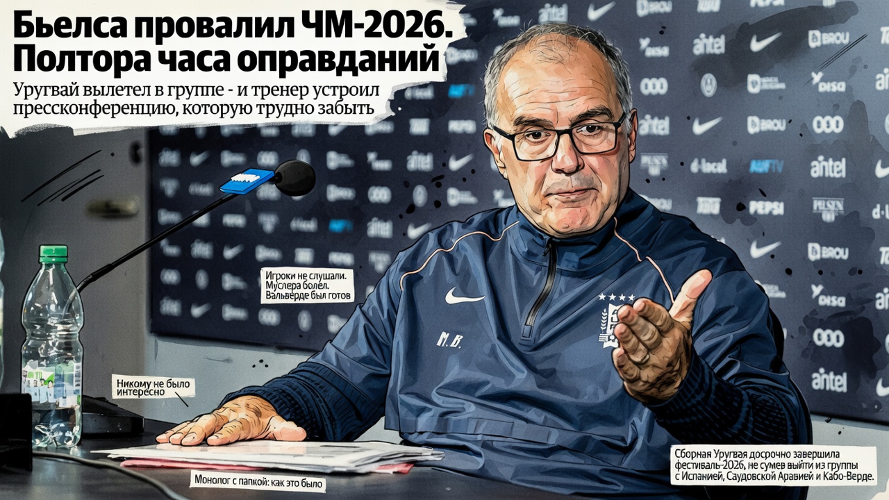 Бьелса провалил ЧМ-2026. Полтора часа оправданий