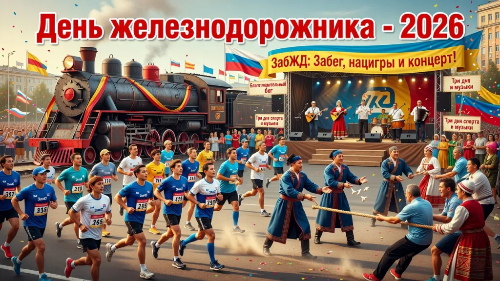 ЗабЖД устраивает праздник в Чите. Забег, нацигры и концерт!
